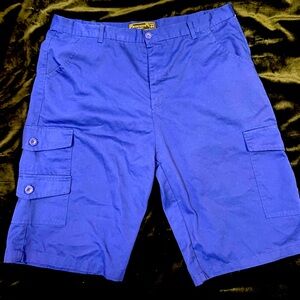 Franklin & Marshall Royal Blue Cargo Shorts for Men